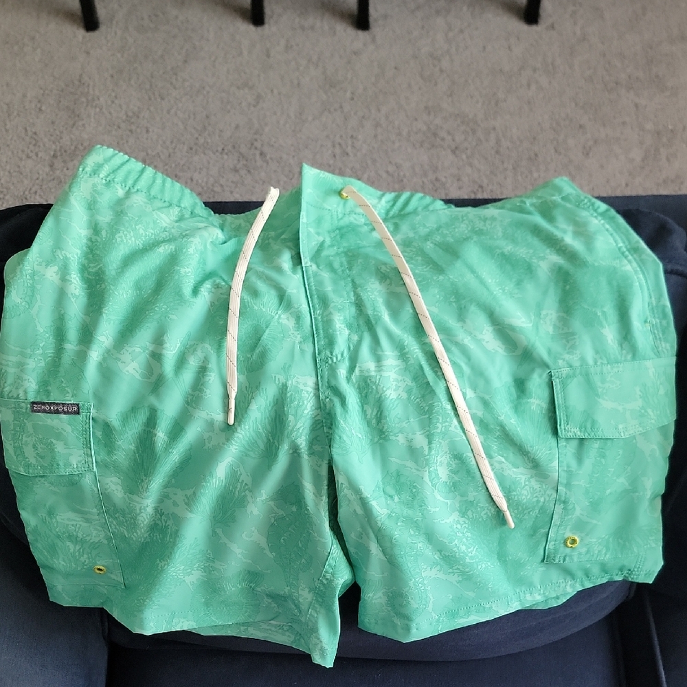 ZeroXposur Men's Swim Shorts - Light Green